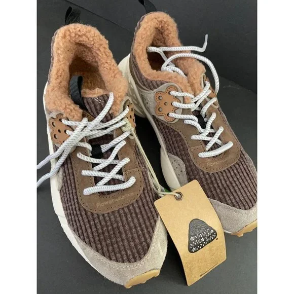 Free People Flower Mountain KOTETSU Sneakers Suede Faux Shearling Size 5.5 36 - Picture 3 of 7